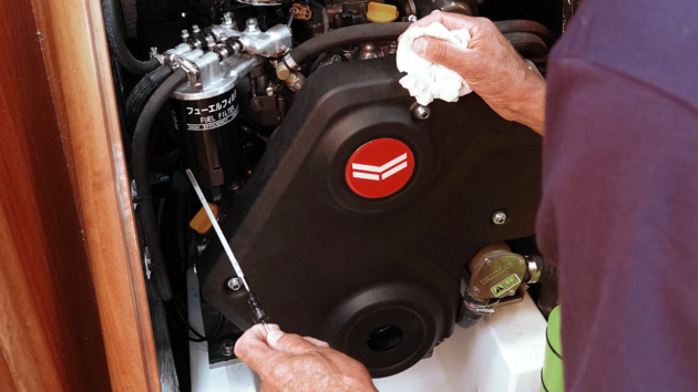 Maintaining the yacht