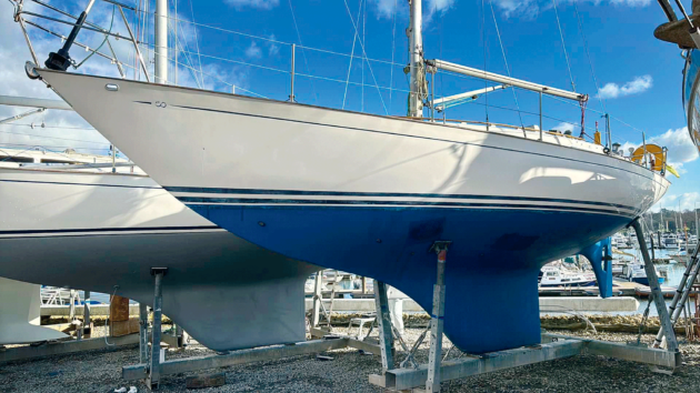 Contessa 32 in the dry dock