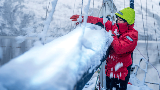 Winter sailing takes a little extra work, but the reward is having these wild places all to yourself.